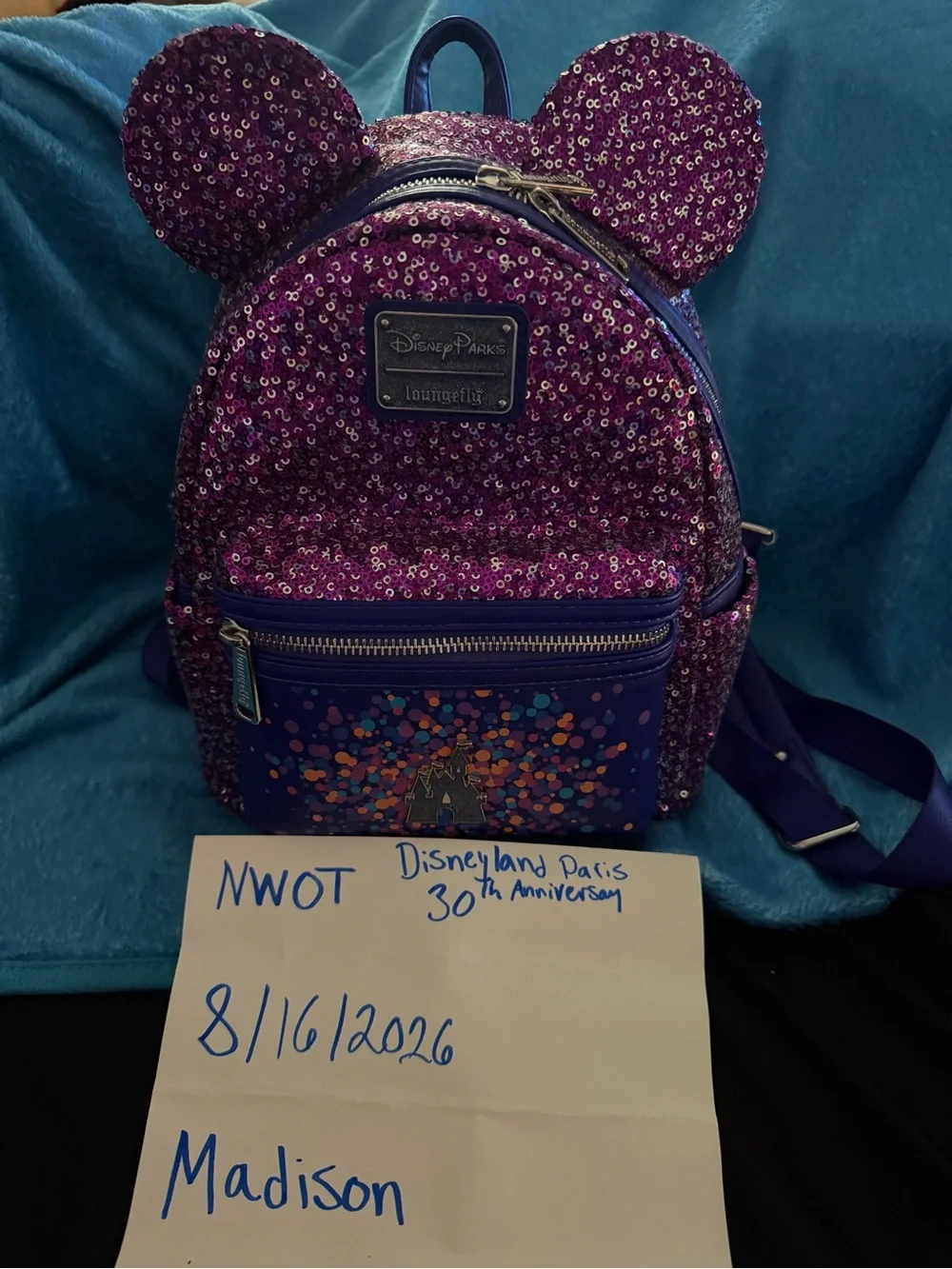 Loungefly Disney Parks Paris anniversary bag